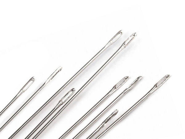 Ace premium pentru mărgele - Ace lungi și subțiri de 120 mm pentru lucru cu mărgele (Set de 30 de bucăți, finisaj nichel)