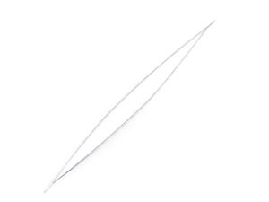 Ac de mărgelit premium cu ureche mare (100 mm) – Ac plat cu înfilare ușoară pentru mărgele de nisip (Nichel)