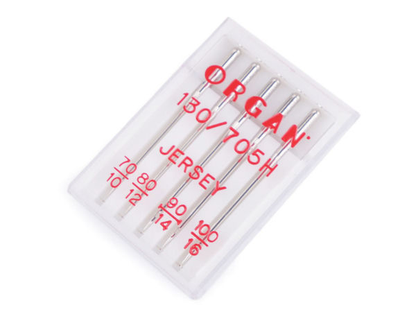Set ace mașină de cusut Organ Jersey (Mărimi 70, 80, 90, 100) - Pentru materiale elastice și tricotaje