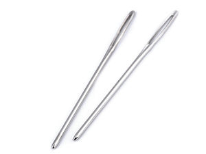 Ace metalice nichelate premium cu vârf bont pentru lână, broderie și pielărie (50mm, 60mm, 70mm)
