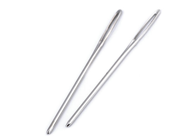 Ace metalice nichelate premium cu vârf bont pentru lână, broderie și pielărie (50mm, 60mm, 70mm)