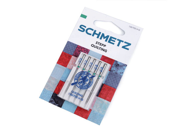 Ace Schmetz pentru mașini de cusut casnice, speciale pentru matlasare (Mărimile 75 și 90) - Ace de cusut germane premium pentru patchwork, quilting și materiale multistrat