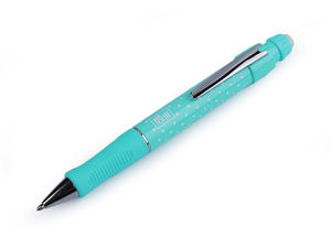 Creion cu cretă de croitorie Prym Fine Line, 0,9 mm, pentru marcarea materialelor textile - Turcoaz (Include 2 rezerve)