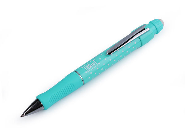 Creion cu cretă de croitorie Prym Fine Line, 0,9 mm, pentru marcarea materialelor textile - Turcoaz (Include 2 rezerve)