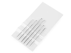 Ace premium ascuțite pentru broderie manuală – Ace placate cu nichel și cu urechi mari pentru lucru manual detaliat și galanterie