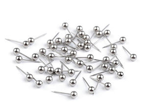 Bolduri premium cu cap perlat din oțel chirurgical - 15mm
