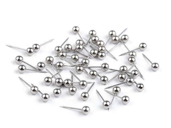 Bolduri premium cu cap perlat din oțel chirurgical - 15mm
