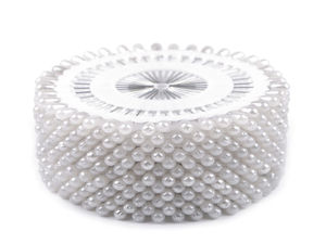 Ace premium de croitorie din oțel cu gămălie perlată pe rozetă - 37 mm, mix de culori, 40 bucăți