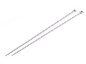 Andrele drepte premium, 3,5 mm (Nr. 3,5), 30 cm cu finisaj argintiu - Ușoare și netede pentru fire fine