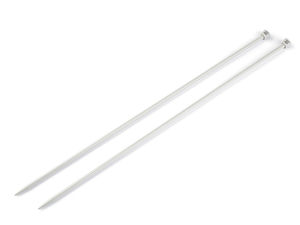 Andrele drepte premium argintii, mărimea 5,5 (5,5 mm) – Andrele netede și ușoare pentru pulovere, fulare și accesorii