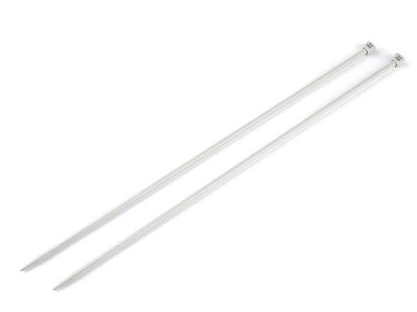 Andrele drepte premium argintii, mărimea 5,5 (5,5 mm) – Andrele netede și ușoare pentru pulovere, fulare și accesorii