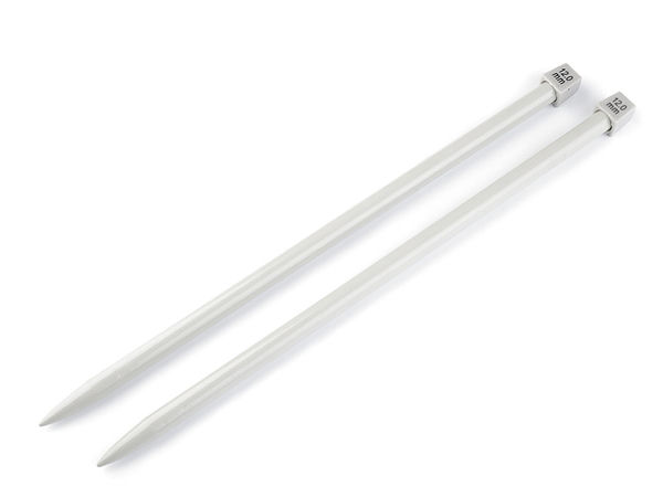 Andrele drepte premium (Nr. 12 / 12 mm) – Andrele ușoare cu un singur vârf pentru fire groase, pulovere și lucru de mână