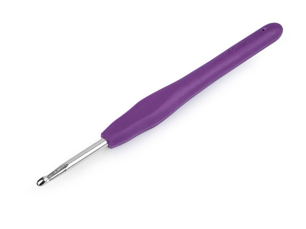 Croșetă ergonomică cu mâner din silicon moale - Dimensiuni 2 mm - 6 mm