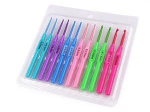 Set premium de croșete din 12 piese (2,5 mm - 5 mm) - Trusă cu ace de tricotat și croșete