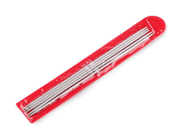 Andrele premium din aluminiu cu două vârfuri pentru șosete (Set de 5 piese) - Finisaj nichelat neted