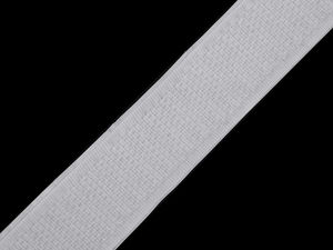 Bandă arici autoadezivă premium din nailon (20 mm, doar partea cu cârlige) - Albă