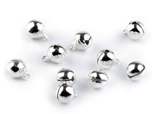 Mini clopoței metalici (8mm) pentru proiecte creative, coronițe de Crăciun și decorațiuni de sărbători