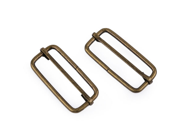 Cataramă culisantă metalică premium pentru chingi (38mm) - Regulator nesudat