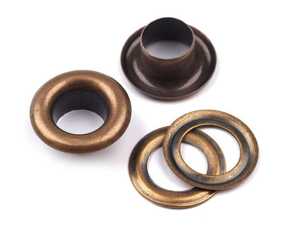 Ocheți metalici premium - Diametru interior 6 mm / exterior 11 mm pentru marochinărie, galanterie și textile