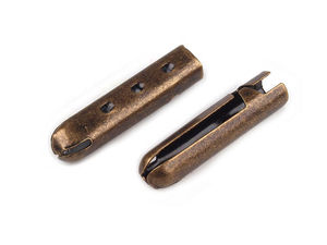 Capete metalice de strângere pentru șnur 3.3mm - Terminale rotunde pliabile pentru hanorace, jachete și proiecte creative