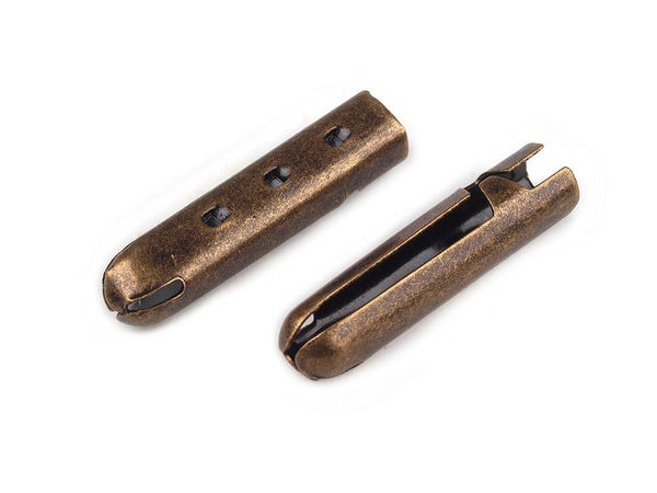 Capete metalice de strângere pentru șnur 3.3mm - Terminale rotunde pliabile pentru hanorace, jachete și proiecte creative
