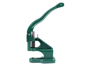 Presă manuală robustă verde pentru capse, ocheți, nituri și ținte