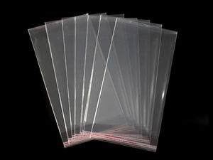 Pungi din plastic transparente autoadezive premium (14 x 25 cm) | Plicuri resigilabile pentru prezentare
