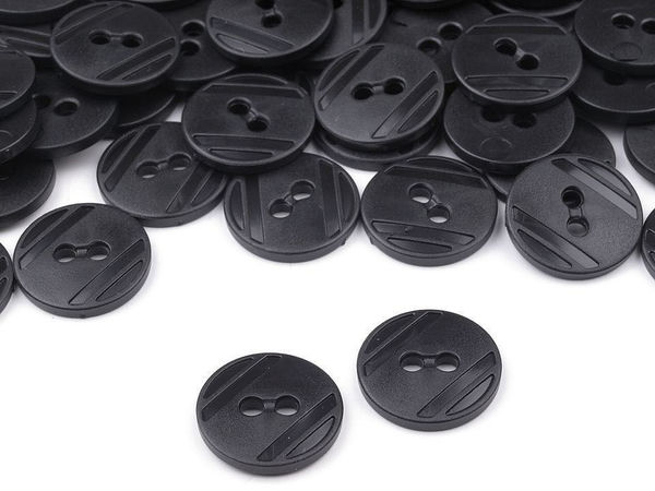 Nasturi premium din plastic cu 2 orificii - Mărimea 24 (15 mm) pentru pulovere, jachete și rochii