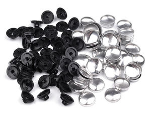 Nasturi premium de îmbrăcat din 2 piese - Mărimea 20 (20 Ligne / 12,5 mm) - Nasturi personalizabili cu material textil