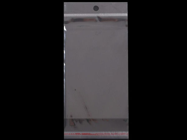 Pungi transparente autoadezive premium pentru prezentare, cu orificiu de agățare (15 x 25,5 cm)