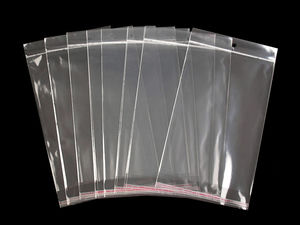 Pungi de ambalare transparente premium, autoadezive, cu orificiu de agățare - 17x25,5 cm