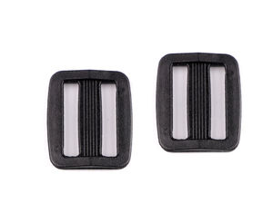 Catarame culisante premium din plastic negru - Catarame dreptunghiulare pentru chingi de genți, rucsacuri și articole de galanterie (15mm, 20mm, 25mm)