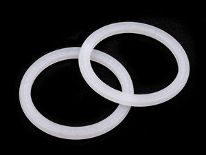 Inele premium din plastic alb pentru perdele și draperii - Ø34 mm