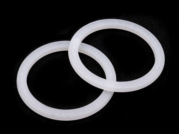 Inele premium din plastic alb pentru perdele și draperii - Ø34 mm