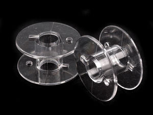 Mosorel transparent premium pentru mașini de cusut Lucznik - Bobină din plastic durabil