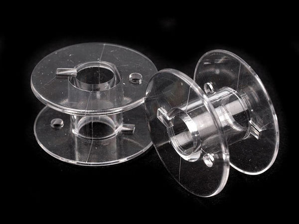 Mosorel transparent premium pentru mașini de cusut Lucznik - Bobină din plastic durabil