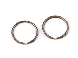 Inele metalice despicate premium pentru chei (25 mm) - Verigi rotunde pentru proiecte de galanterie, brelocuri și accesorii pentru genți