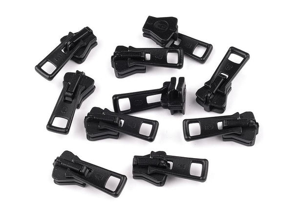 Cursor metalic premium pentru fermoare din plastic și os nr. 5 - ALFA