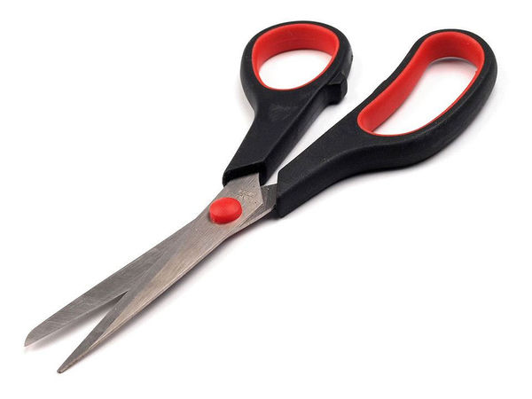 Foarfecă universală premium de 20 cm pentru uz casnic și galanterie - Roșie