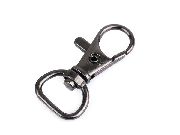 Carabină metalică rotativă premium pentru curele de 12 mm | Carabină rezistentă cu declanșator