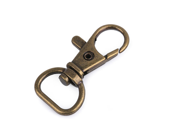 Carabină metalică rotativă premium pentru curele de 12 mm | Carabină rezistentă cu declanșator