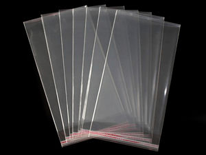 Pungi autoadezive transparente pentru ambalare (20x50 cm) – Pungi premium din celofan resigilabile pentru șaluri, îmbrăcăminte și expunere în retail