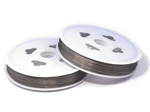 Sârmă premium din oțel cu înveliș de nailon pentru confecționarea bijuteriilor, 0,45 mm - Platină