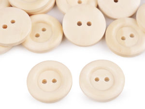 Nasturi din lemn natural - Accesorii premium cu două orificii pentru craft și decorațiuni, Mărimea 36