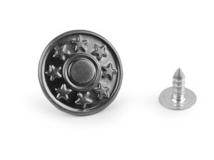 Nasturi metalici premium pentru blugi - Accesorii de fixare ultra-rezistente pentru denim, mărimea 26 (17mm)