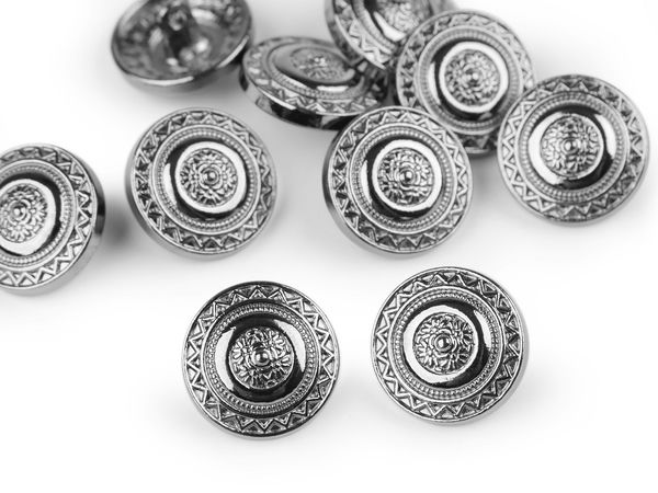 Nasturi premium din metal galvanizat cu picioruș (Mărimea 28) - Accesorii decorative pentru bluze, rochii, pulovere și proiecte de galanterie