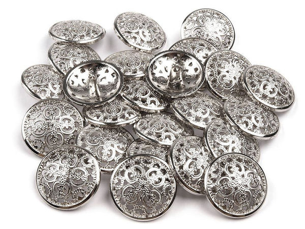 Nasturi Metalici Premium cu Picioruș (Mărimea 40) - Accesorii Decorative Elegante pentru Bluze, Rochii și Tricotaje
