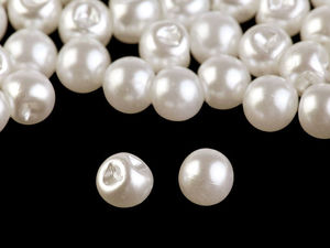 Nasturi premium de cusut tip perlă, 6 mm - accesorii de prindere elegante tip mărgele pentru rochii de mireasă, ținute festive și accesorii