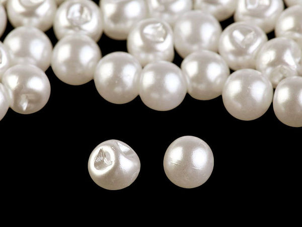 Nasturi premium de cusut tip perlă, 6 mm - accesorii de prindere elegante tip mărgele pentru rochii de mireasă, ținute festive și accesorii