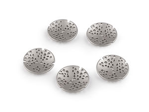 Nasturi metalici perforați premium - Design convex elegant pentru paltoane, jachete și cardigane